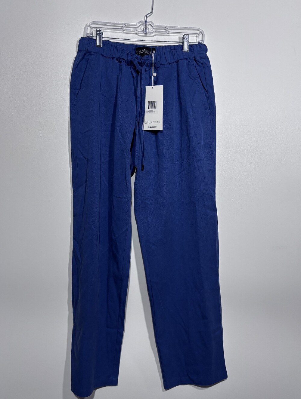 Wildfang the essential elastic waist pant in oxford blue size M new